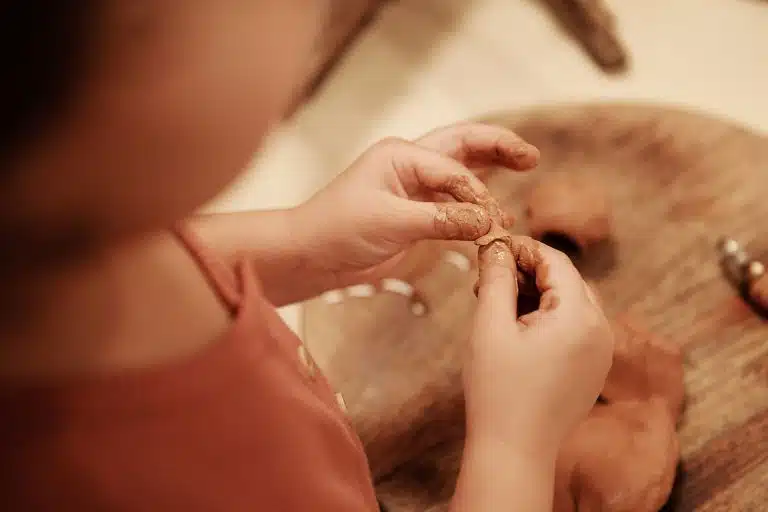Girl making things at Evoke Early Learning Child Care Centre in Albert Park and South Melbourne