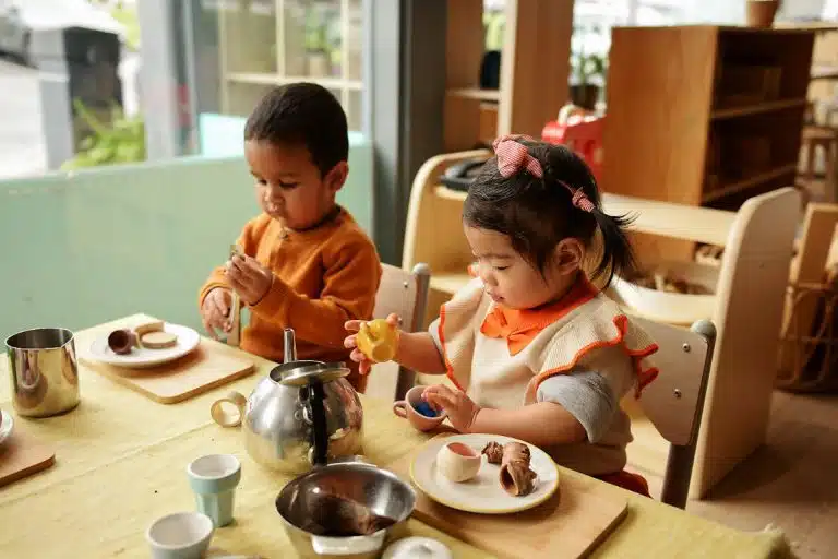 Evoke Clayton, two children playing
